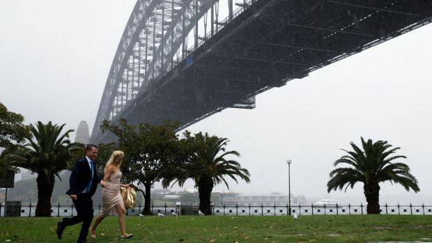 Sydney could almost double its rainfall for the year in just one week.  Photo: Janie Barrett
