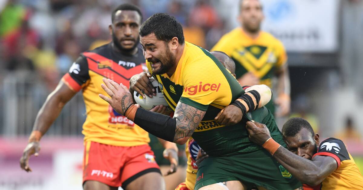 Pulled out: Sharks prop Andrew Fifita played for Australia's Prime Minister's XIII last month. Picture: Brendan Esposito/NRL Photos