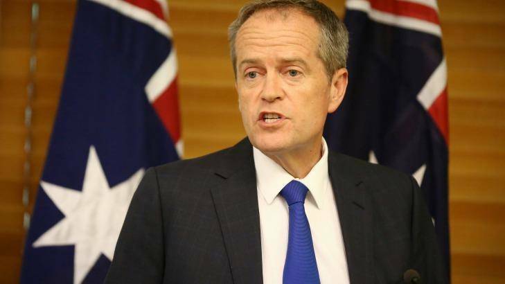 Bill Shorten is planning legislation to overrule a penalty rates cut from the workplace umpire. Photo: Alex Ellinghausen