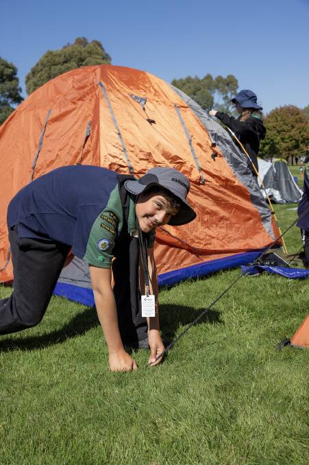 Young people will learn how to pitch a tent. Picture supplied