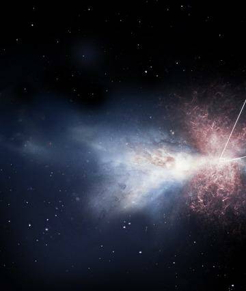 Astronomers have seen how supermassive black holes consume their host galaxy's star-forming gas. Photo: ESA/ATG medialab