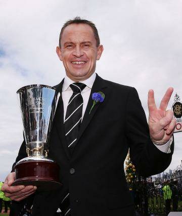 Next step: Chris Waller has three runners in Tuesday's Melbourne Cup. Photo: Michael Dodge