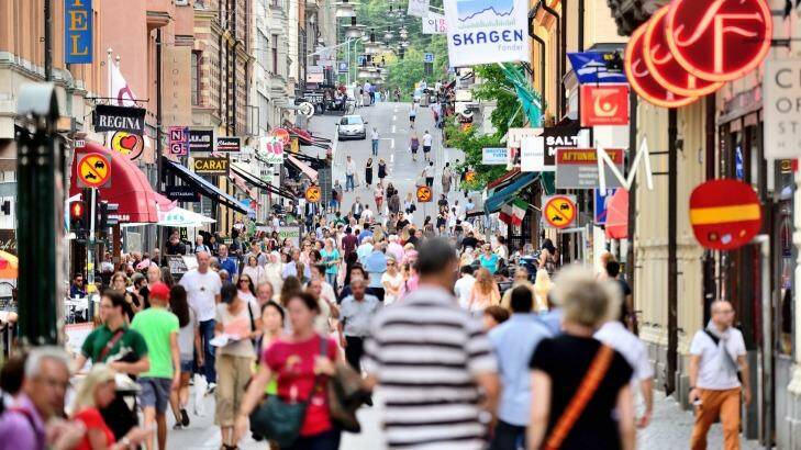 Pedestrians in Stockholm, Sweden. Photo: iStock