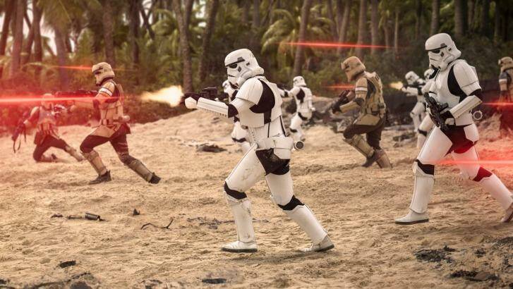 Connected: Imperial troopers in Rogue One. Photo: Jonathan Olley