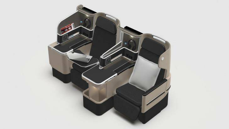 The new 'Business Suite' on Qantas's Boeing 787 Dreamliners.