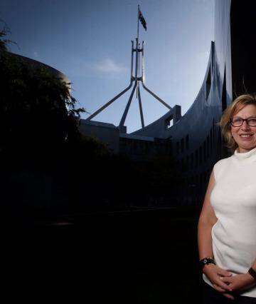 Australian of the Year Rosie Batty at Parliament House on Monday. Photo: Andrew Meares