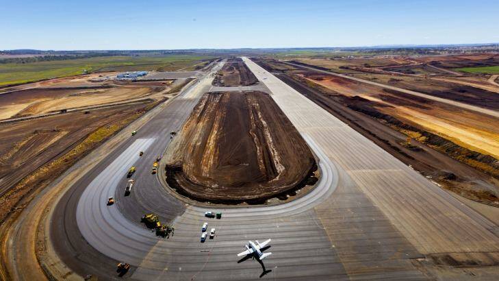 Brisbane West Wellcamp Airport which is in the final stages of development near Toowoomba.  Photo: Glenn Hunt