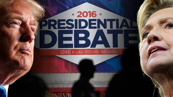 Third presidential debate Trump v Clinton.