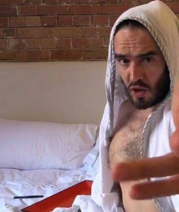 Weighing in: Russell Brand is not impressed with how the media and government have handled the Sydney siege.  Photo: YouTube
