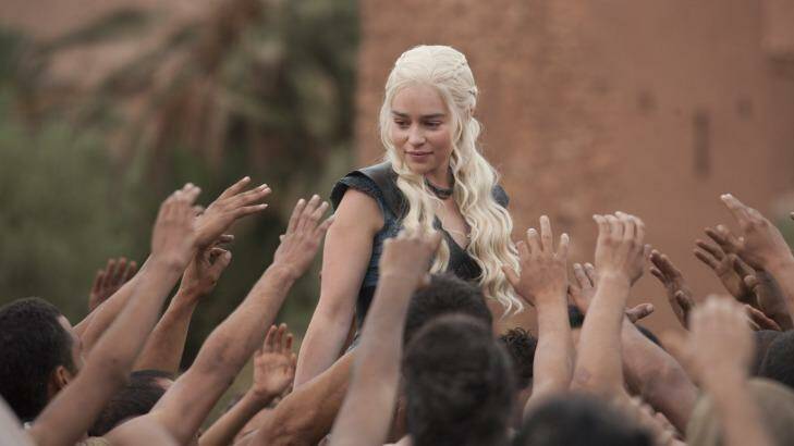 Emilia Clarke as Daenerys Targaryen in Game of Thrones. Photo: HBO