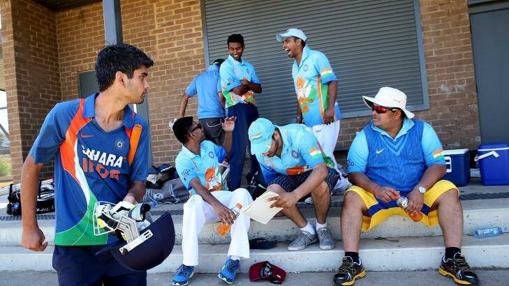 The Swami Army prepare for their cricket match in Wheelers Hill. Photo: Paul Jeffers