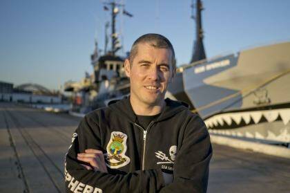 Jeff Hansen knows how it feels to be attacked with flash-bang grenades. Photo: Sea Shepherd