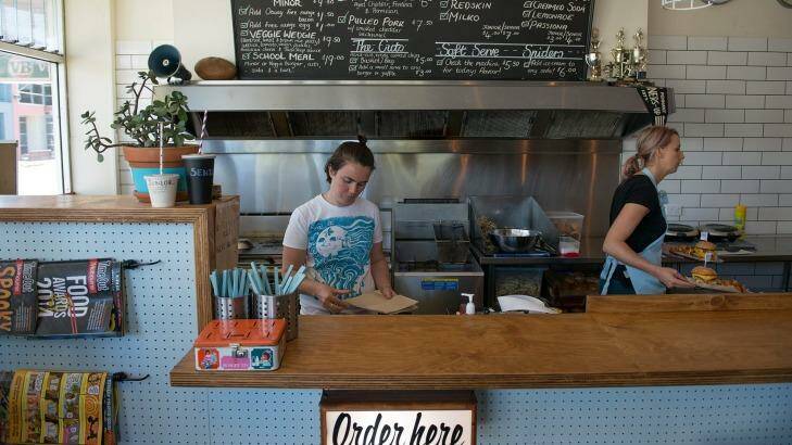 Old school: Tuck Shop Take Away in Caulfield North has become a foodie magnet. Photo: Jesse Marlow