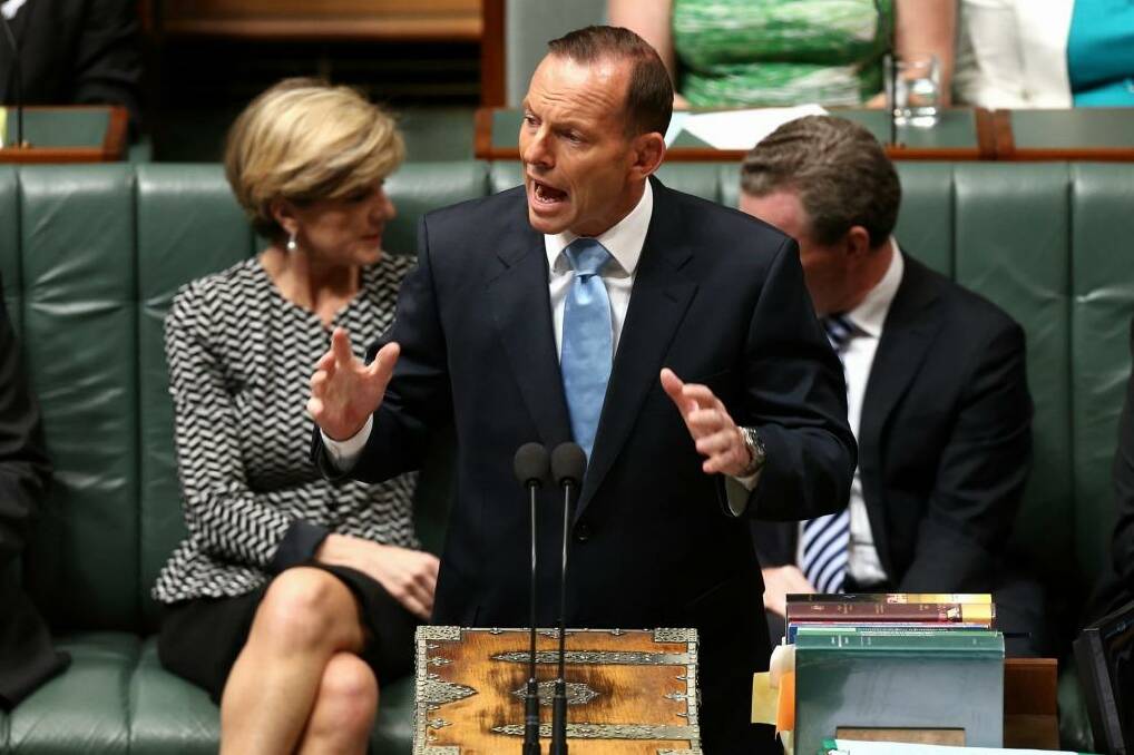 Prime Minister Tony Abbott rejected claims he lied about ABC budget cuts. Photo: Alex Ellinghausen