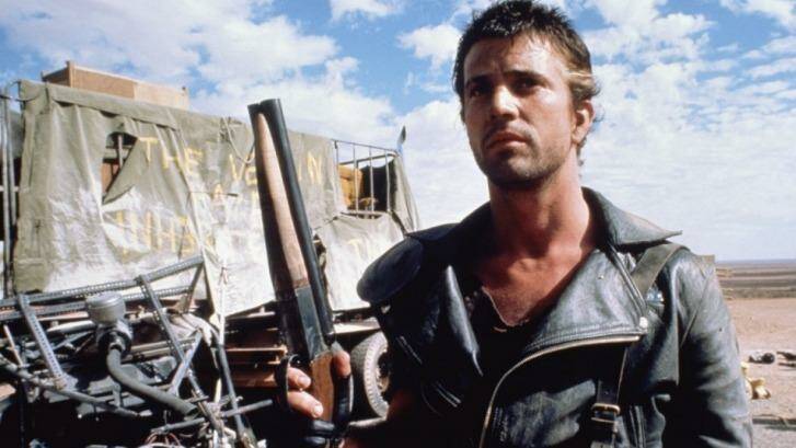 Mel Gibson in George Miller's 1979 action film <i>Mad Max</i>.