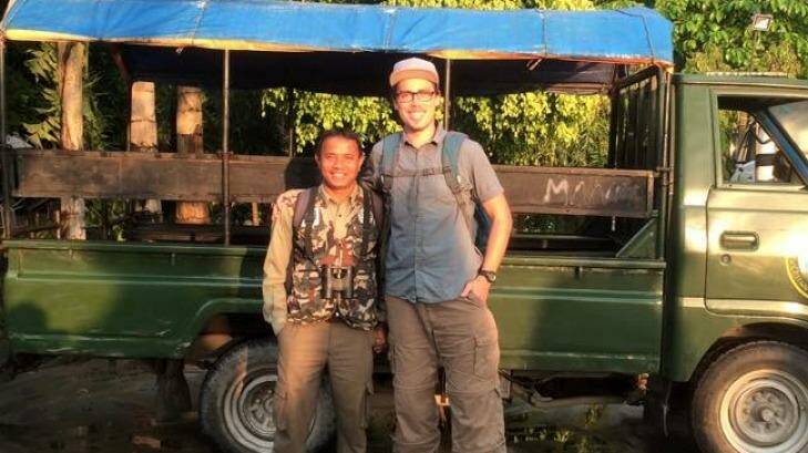 Bryce Lambert, right, was holidaying in Nepal with friends. Photo: Facebook