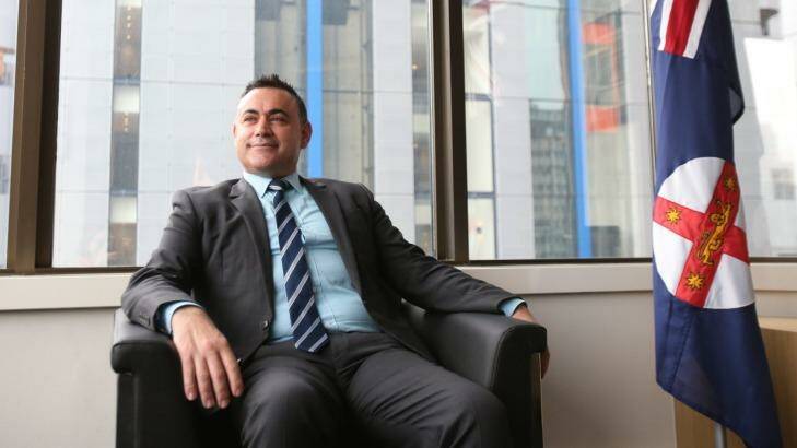 John Barilaro, NSW Minister for Skills at his Sydney office. Photo: Louise Kennerley