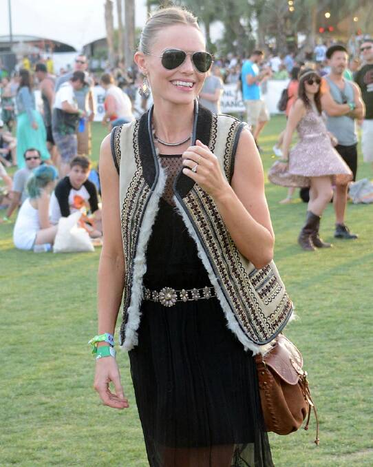 Actress Kate Bosworth looking every bit the rock chick at Coachella. Photo: fabsugar.com