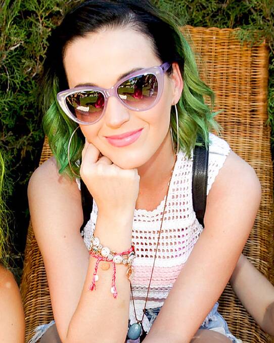 Katy Perry hanging out at Coachella. Photo: eonline.com