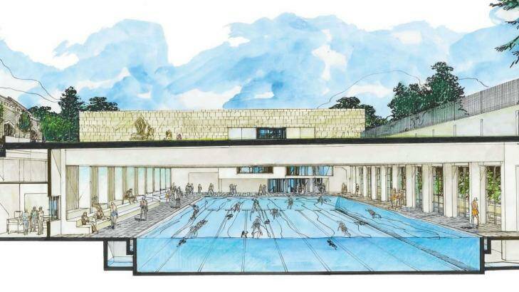 An artist's impression of Trinity Grammar's multimillion-dollar pool development. Photo: Trinity Grammar
