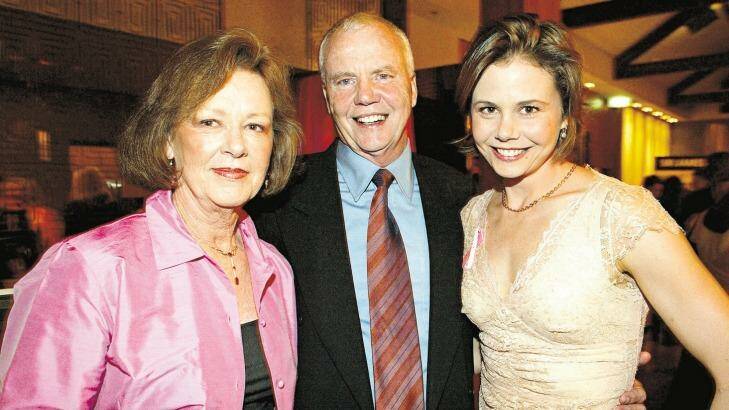 Janelle and Anthony Kidman with daughter, Antonia. Photo: Steve Lunam