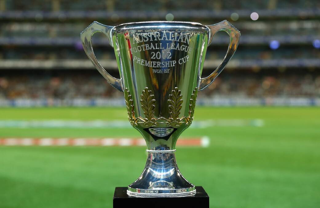 The 2012 AFL premiership cup.