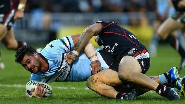 Gone to ground: Andrew Fifita during last week's loss to the Warriors in Auckland. Photo: Getty Images