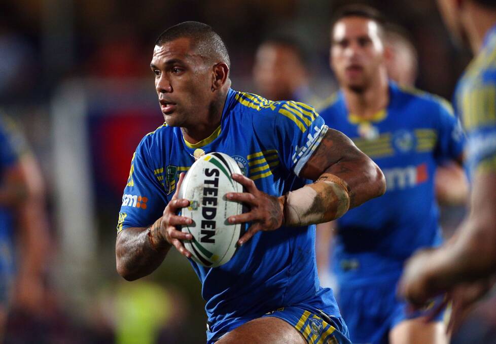 SYDNEY, AUSTRALIA - APRIL 12: Manu Ma'u of the Eels in action during the round 6 NRL match between the Parramatta Eels and the Sydney Roosters at Pirtek Stadium on April 12, 2014 in Sydney, Australia. (Photo by Renee McKay/Getty Images)