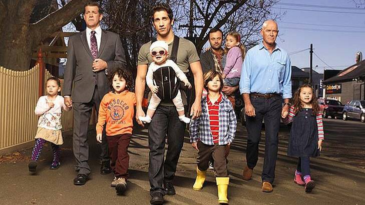 Second season ... the cast of <i>House Husbands</i>.