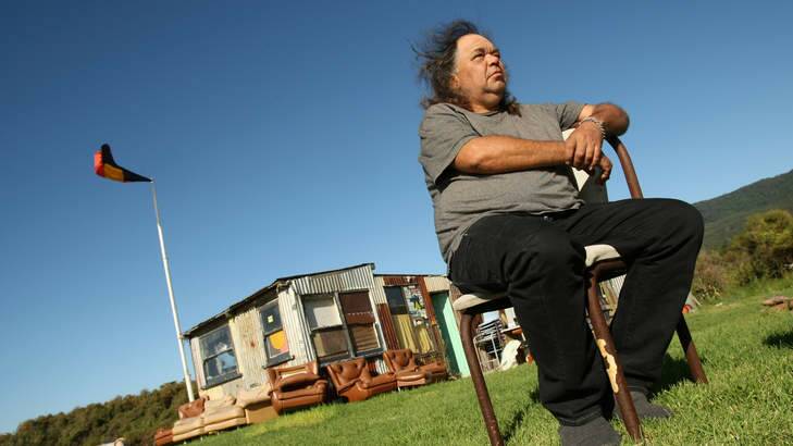 Roy "Dootch" Kennedy at the Sandon Point Tent Embassy  in 2009. Photo: Ken Robertson