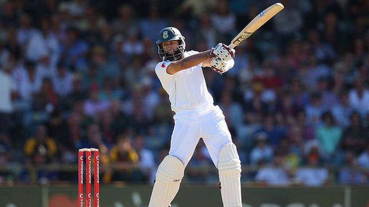 Hashim Amla's free scoring took the game away from Australia late on day two. Photo: Getty Images