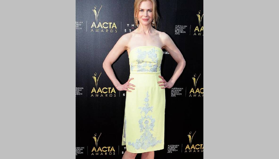 Nicole Kidman wears Erdem at the AACTA Awards in Sydney. Photo: Dallas Kilponen