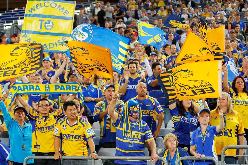 Something to smile about: The Eels may avoid the wooden spoon this year.