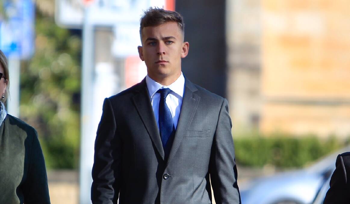 Callan Sinclair outside Wollongong court on Wednesday. Picture: Adam McLean