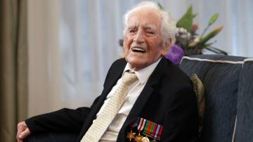 WWII veteran Daniel Long, 104, will receive
a special medal from the Kogarah RSL
Sub-branch on the eve of Anzac Day.
Picture: Chris Lane