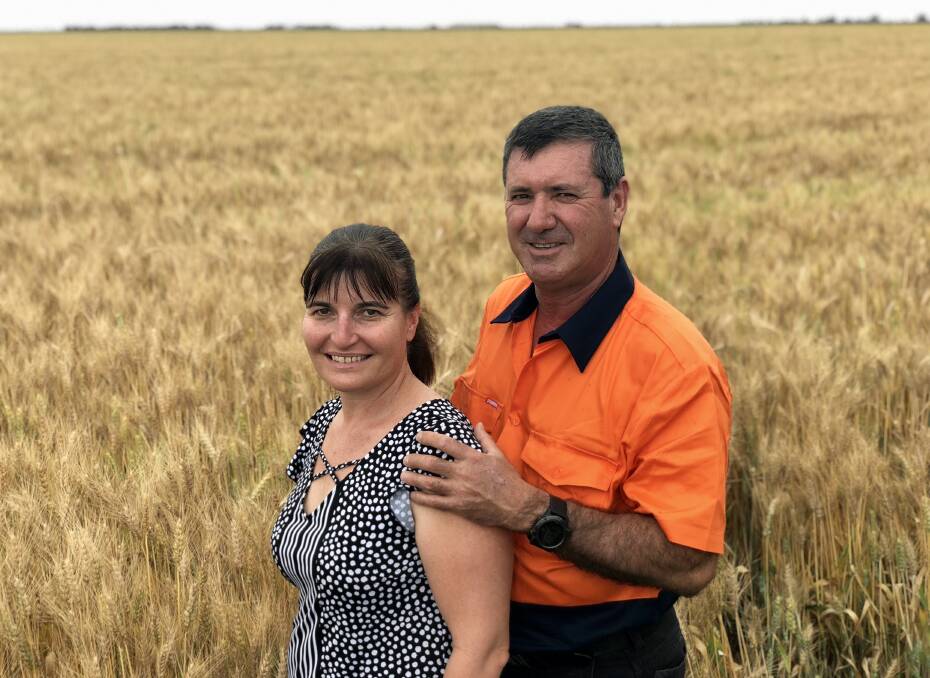 Riverina grain farmers Julie and Glen Andreazza have been awarded the 2018 NSW Farmer of the Year Award. Photo by Samantha Townsend.