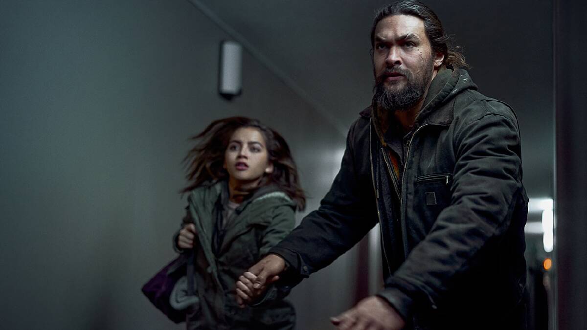 Dynamic duo: Jason Momoa and Isabela Merced star as father and daughter Ray and Rachel Cooper in new action thriller Sweet Girl, rated MA15+, streaming on Netflix now. Picture: Netflix