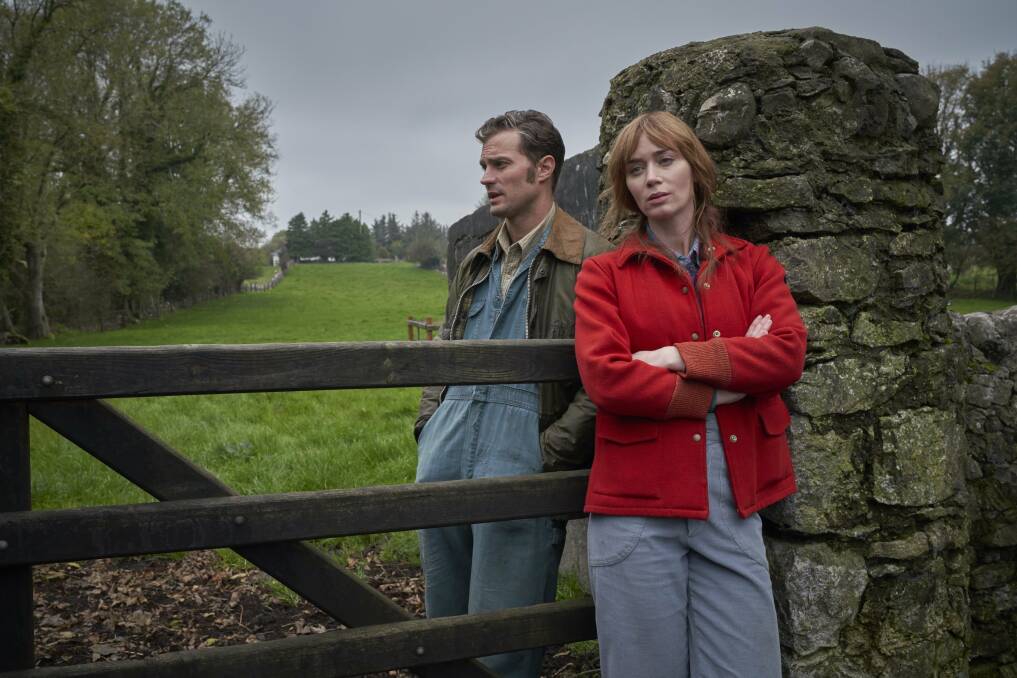 Missing the mark: Emily Blunt and Jamie Dornan star in new Irish romance Wild Mountain Thyme, rated PG, in cinemas now.