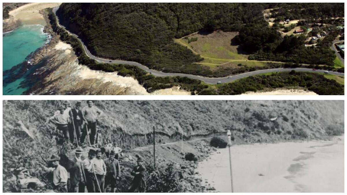 Now and then: The Great Ocean Road