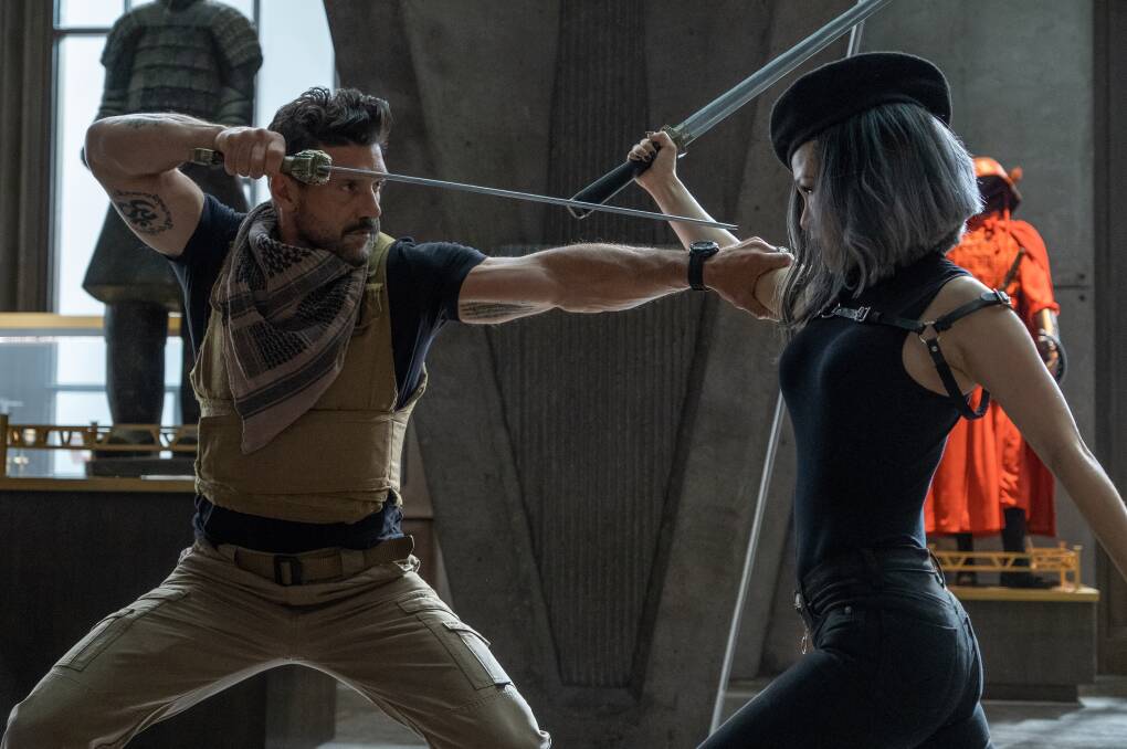 Frank Grillo and Serena Lo do battle in this enjoyable take on gaming culture. Picture: Icon