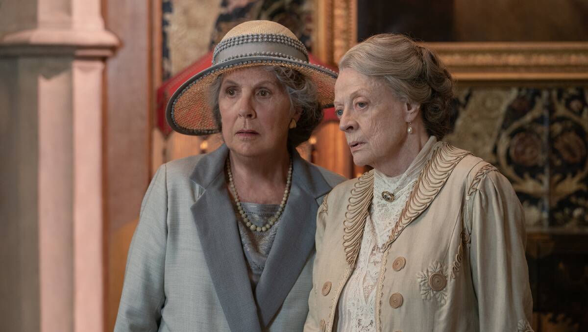 Penelope Wilton, left, and Maggie Smith in Downton Abbey: A New Era. Picture: Ben Blackall/Focus Features 