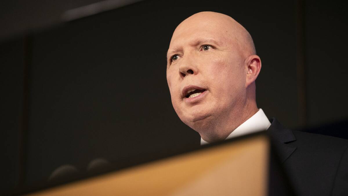 Australia's Defence Minister Peter Dutton's commentary on China has been needlessly aggressive. Picture: Keegan Carroll