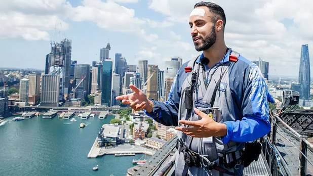 Indigenous guides will lead climbers across the bridge and tell stories of the harbour's Aboriginal history. Picture: BridgeClimb