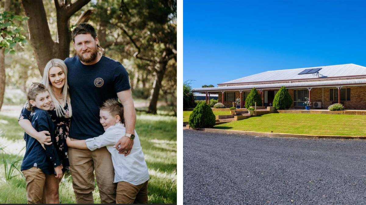 LIFESTYLE: Sharnah and Matt Cook and their children, Blayze and Zayde celebrate moving onto their new acreage. Photo: Supplied