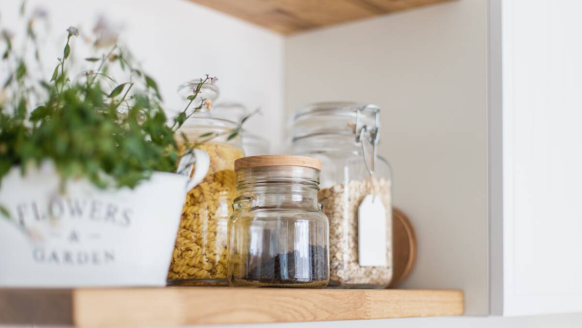 Add some style with pretty jars to spruce up your pantry. Picture: Shutterstock.