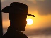 Anzac day dawn service at Cronulla. Picture by John Veage 