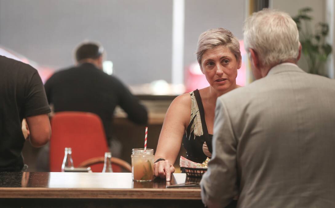 OBSERVER: Renowned forensic anthropologist and criminologist Dr Xanthe Mallett at lunch. Picture: Marina Neil
