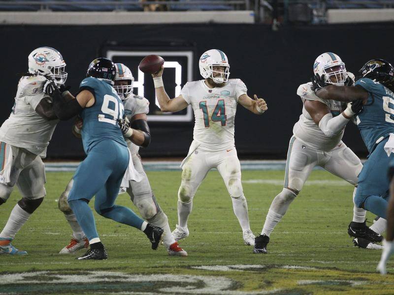 Miami Dolphins quarterback Ryan Fitzpatrick was dominant in their NFL win over Jacksonville Jaguars.
