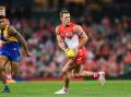 Luke Parker will not be rushed back into AFL action by the Swans. (Steven Markham/AAP PHOTOS)