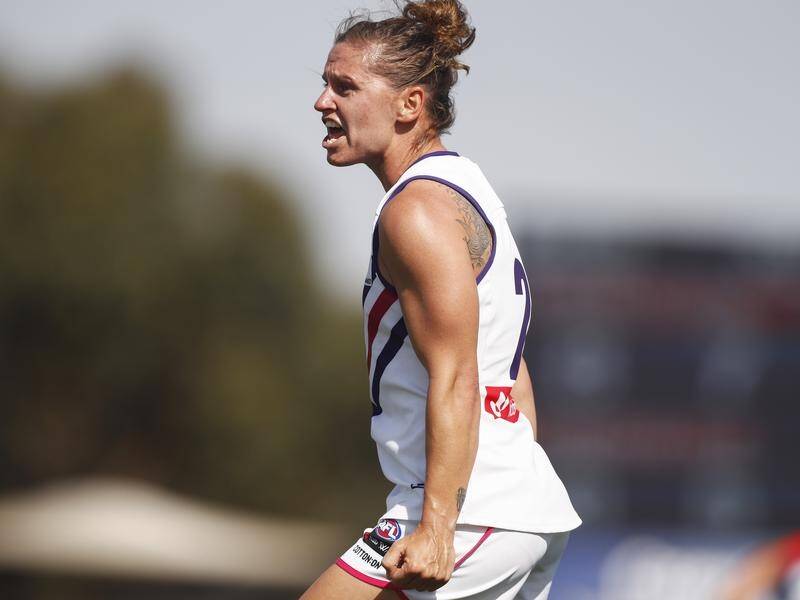 Kiara Bowers led the way for the Dockers as they beat Gold Coast by 49 points in the AFLW.